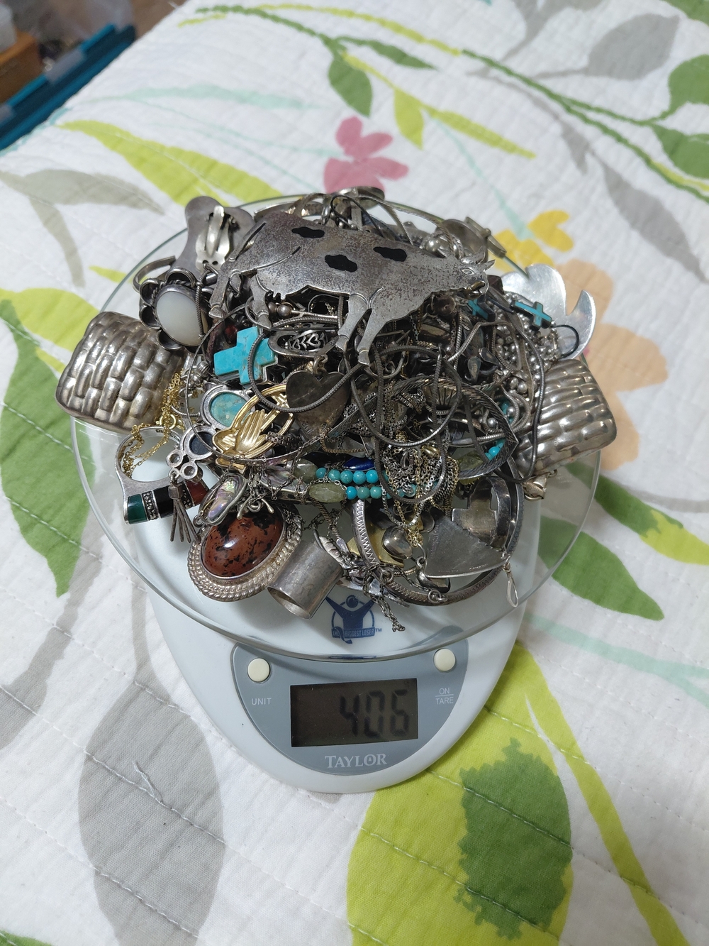 Silver Vintage/Mexico Jewelry Mixed Lot  See The Pic For Details.